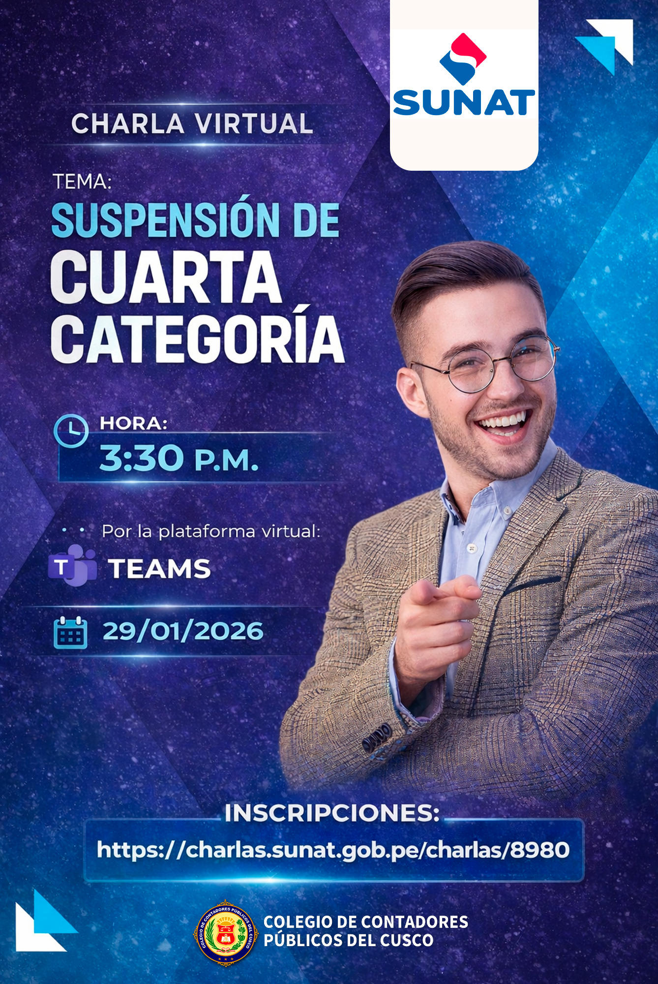 Flyer del curso: SUSPENSIÓN DE CUARTA CATEGORIA