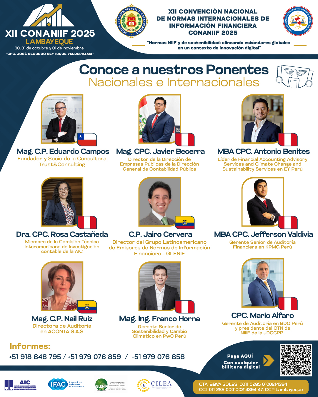 🌍 ¡Expertos que marcan la diferencia en el mundo contable llegan a CONANIIF2025! 💼✨
