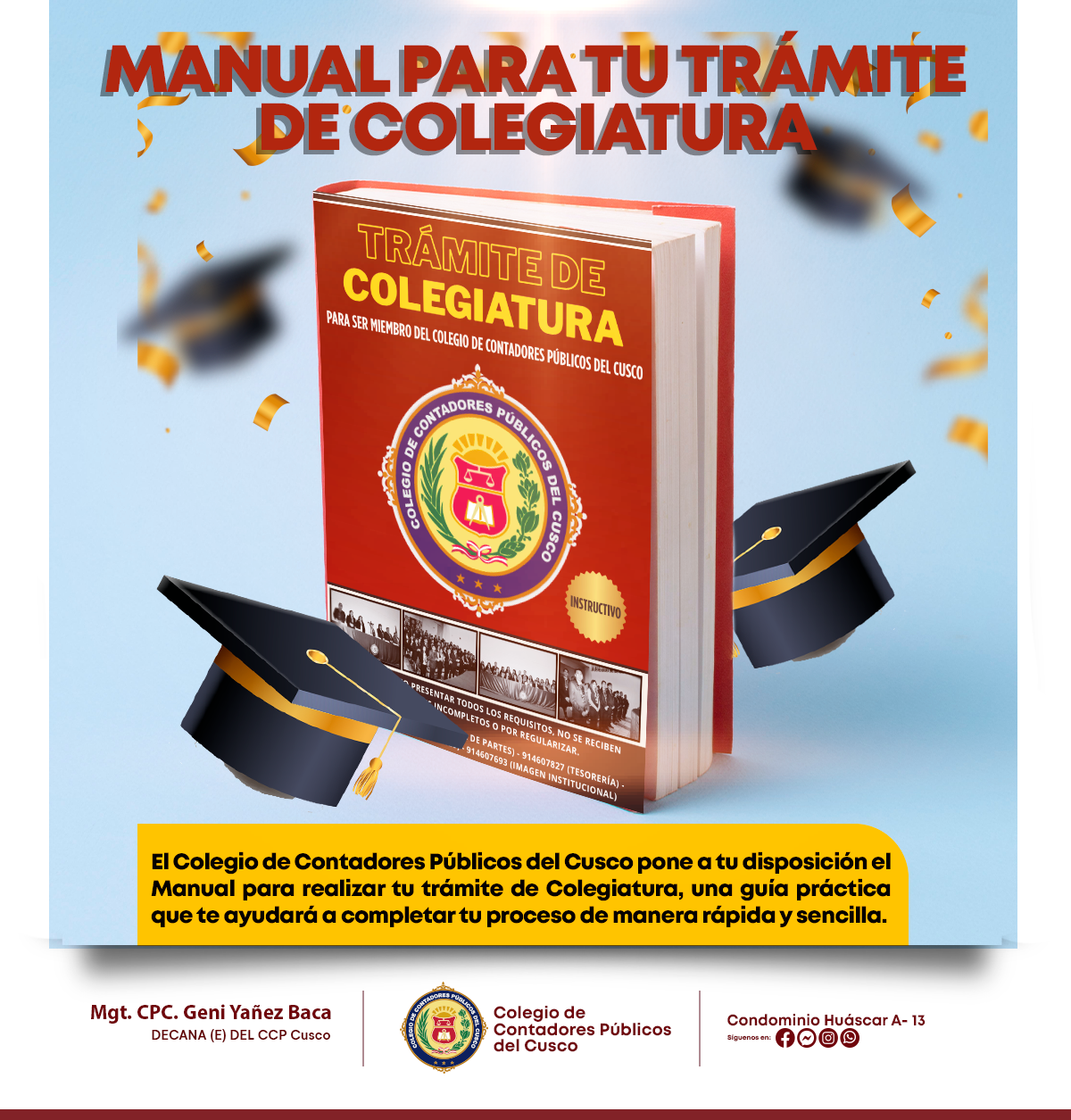 ¿Listo para ser parte del Colegio de Contadores Públicos del Cusco?